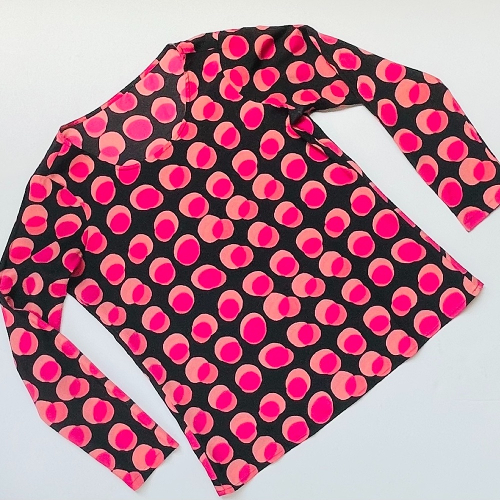 Ann Taylor Loft Women’s Bubble Print Crew Blouse S